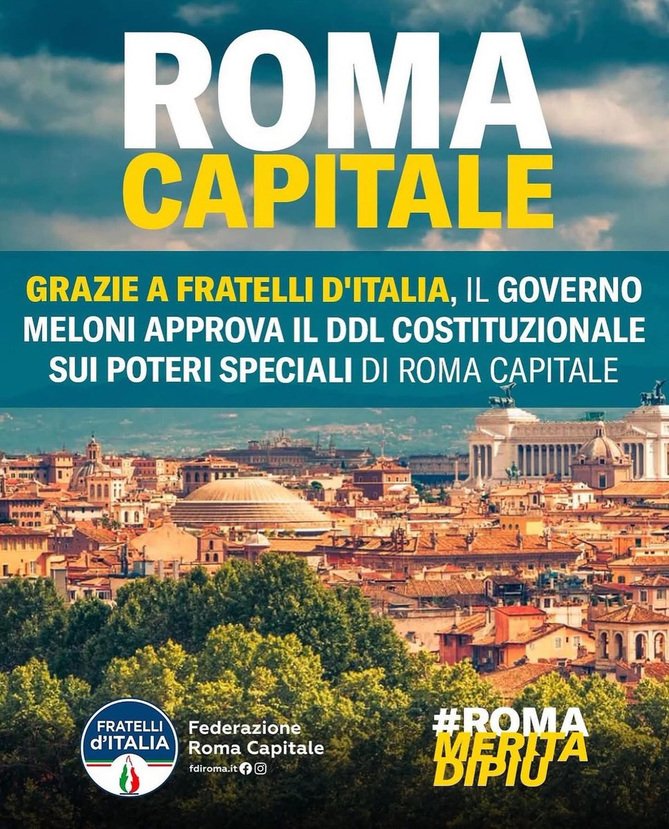 #RomaCapitale #fratelliditalia