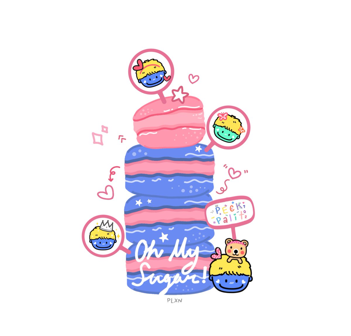 💗💗💗 แก๊งส์พิคกี้มาการอง 

#เป๊กผลิตโชค
#storybyPLXN