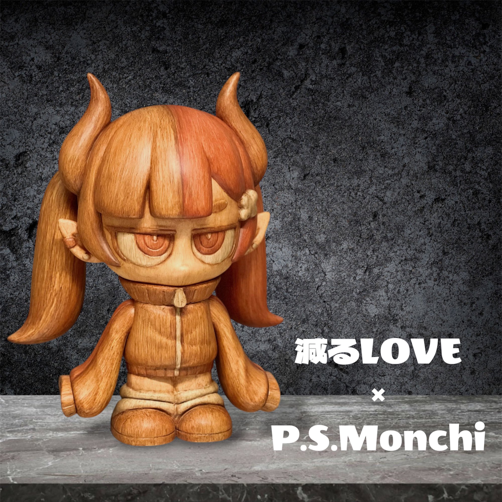 メイシーちゃん　ソフビ　プロトタイプ　減るlove様製 VINYLSで展示していたメイシーちゃんです🖤🩵 #ソフビ #ソフビ