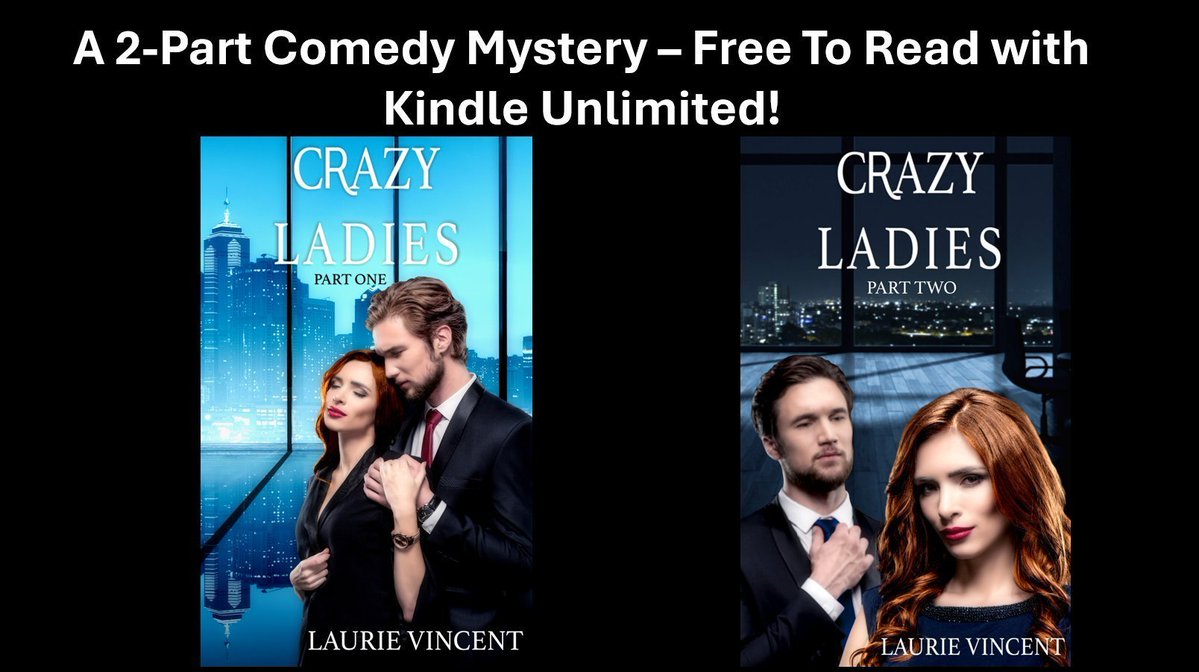 CRAZY LADIES
Mystery, Mayhem &amp; Murder Are At the Center of This 2-Part Romantic Comedy Involving 3 Women Working At An Office
Both Books Are #FREE To Read with #KindleUnlimited 
#IARTG #WriterCommunity #Bookboost #Mystery #Romance #Comedy #Suspense #officecrush #wallstreet