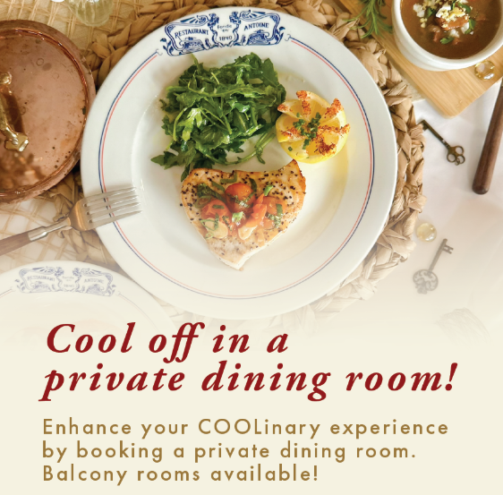 AntoinesNOLA's tweet photo. Did you know you can enjoy our @VisitNewOrleans  COOLinary in our Private Dining Rooms? YES! Book a private dining experience with us &amp; you have the option to indulge in the #COOLinary menu as well as our regular menu. For more information visit: https://t.co/58HGZBhAhK https://t.co/oT5wdASApu