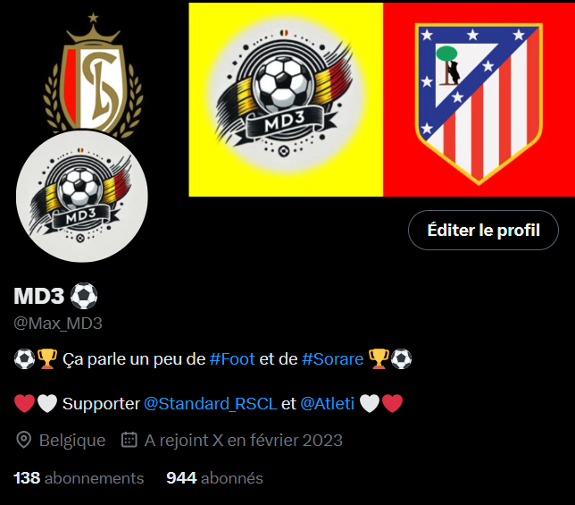 🚨 | GIVEAWAY SORARE 😱

On est 944 abonnés pour le moment, dès qu'on passe les 1000 j'offre ma carte d'Ayensa (qui a un bon match up pour ce weekend). 😎

Pour être éligible :
👉 Follow <a href="/Max_MD3/">MD3 ⚽</a> 
❤️ et 🔁 ce X

TAS au 1000 abonnés

🍀 GL à tous

#Sorare #Giveaway #GiveawaySorare