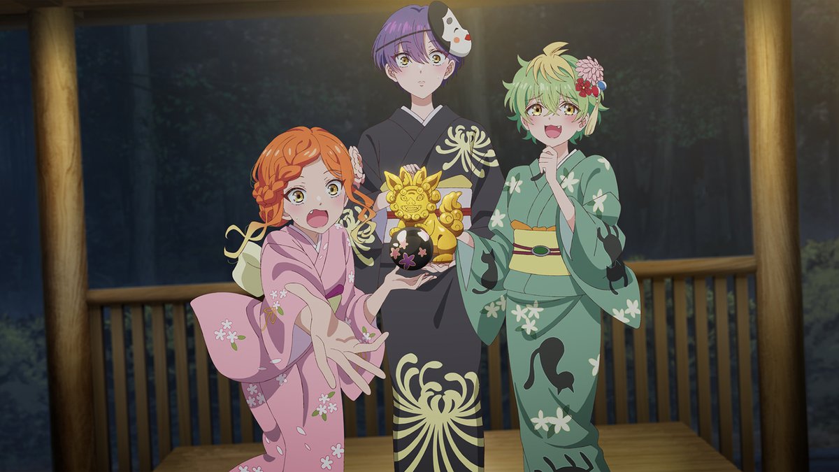 ┏ ┓ 4話放送記念イラスト 「夜桜祭りの思い出」 ┗ ┛ 三姉妹との