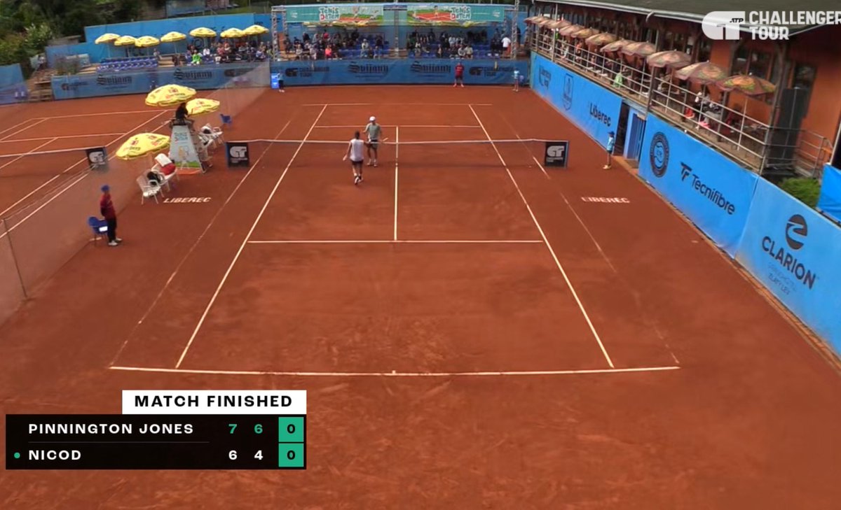 🇬🇧Jack Pinnington Jones is through to the QF in 🇨🇿 Liberec after beating 🇨🇿 Jakub Nicod.

Pinnington Jones upset the home crowd by winning 76 64 against his Czech opponent.

The Brit will face 🇦🇷 Alberto Olivieri in the QF. 

A good day for the Brit.

#ATPChallenger