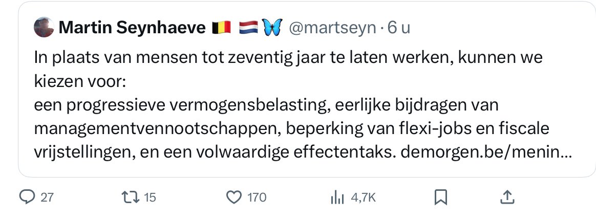 Peke K. (@pekepeter) on Twitter photo Linkse lamzak <a href="/martseyn/">Martin Seynhaeve 🇧🇪 🇳🇱🦋</a> is van mening dat hardwerkende mensen nog niet genoeg belast worden. Maar zelf zelfstandig worden, en risico’s nemen zal hij niet doen. Stel u voor dat Martin zou moeten werken. De jaloezie van #domlinks is om te 🤮🤮🤮🤮 Linkse lamzak <a href="/martseyn/">Martin Seynhaeve 🇧🇪 🇳🇱🦋</a> is van mening dat hardwerkende mensen nog niet genoeg belast worden. Maar zelf zelfstandig worden, en risico’s nemen zal hij niet doen. Stel u voor dat Martin zou moeten werken. De jaloezie van #domlinks is om te 🤮🤮🤮🤮
