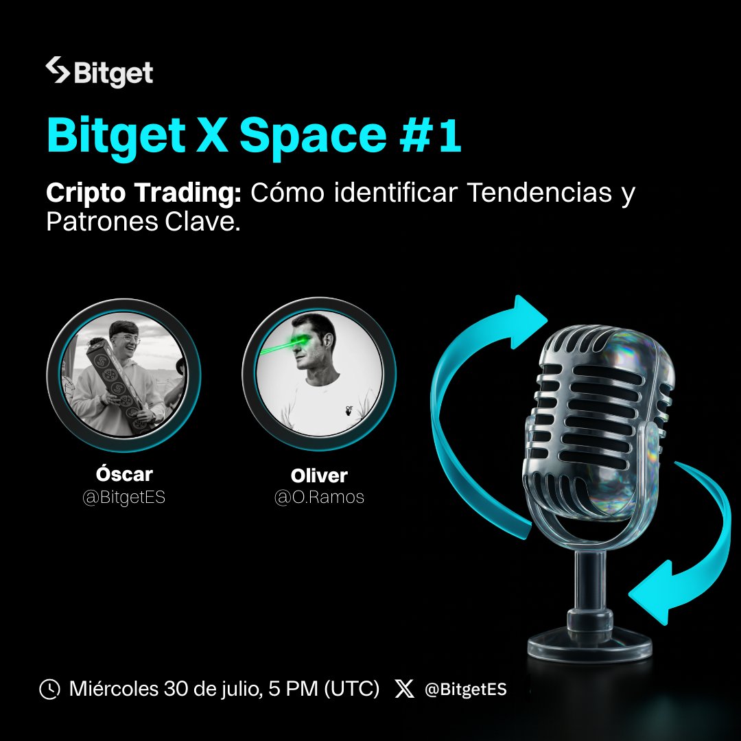 🚨 HOY BITGET X SPACE #1: Cómo Identificar Tencencias y Patrones Clave.

🎙️ Hablaremos con <a href="/ORamosBets/">O.R.</a> de trading, operativas, tendencias, psicología de mercado y mucho más.

¡Únete a nuestro X Space y aprendamos juntos! 🔥

Nos vemos a las 17.00 UTC 🌍 

Activa tu recordatorio👇