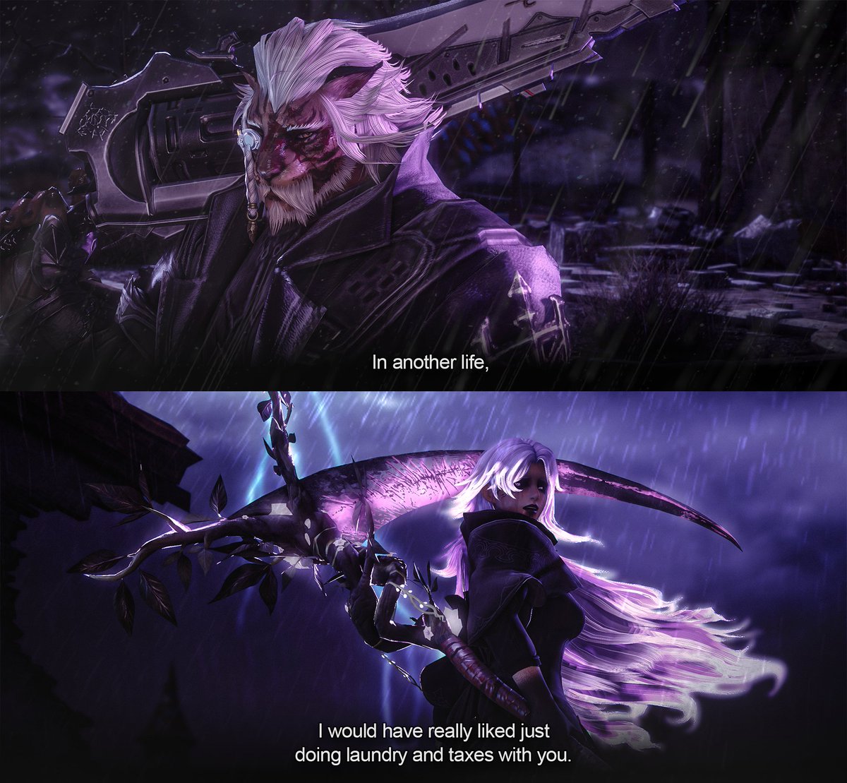 Good-bye, my favourite mistake.

#GPOSERS | #XIVgpose | #Hrothgar  | #Blackwood