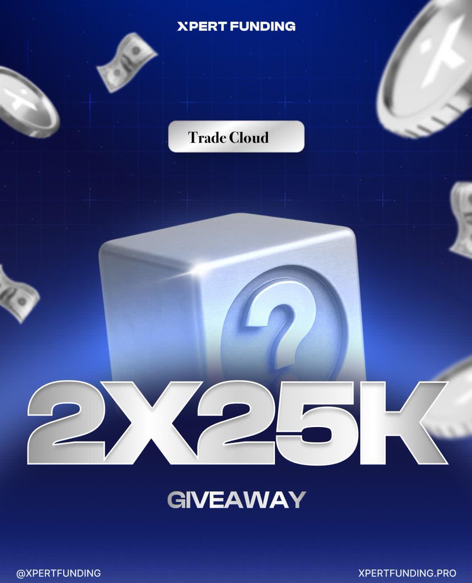 Trade Cloud (@trade_cloud_) on Twitter photo 🎉2×25k GIVEAWAY🎉
partnered with <a href="/Xpertfunding/">Xpert Funding</a> 🔥
To enter:
🔷️ Follow <a href="/Trade_Cloud_/">Trade Cloud</a> & <a href="/Xpertfunding/">Xpert Funding</a>
🔷️ Like,Retweet,tag 2 traders
🔷️ Follow us on IG and post proof👇🏼
instagram.com/xpertfunding?i…
🔷️ Join our discord 👇🏼
discord.gg/K9j63HnX6N
Winners within 5 days. 🎉2×25k GIVEAWAY🎉
partnered with <a href="/Xpertfunding/">Xpert Funding</a> 🔥
To enter:
🔷️ Follow <a href="/Trade_Cloud_/">Trade Cloud</a> & <a href="/Xpertfunding/">Xpert Funding</a>
🔷️ Like,Retweet,tag 2 traders
🔷️ Follow us on IG and post proof👇🏼
instagram.com/xpertfunding?i…
🔷️ Join our discord 👇🏼
discord.gg/K9j63HnX6N
Winners within 5 days.