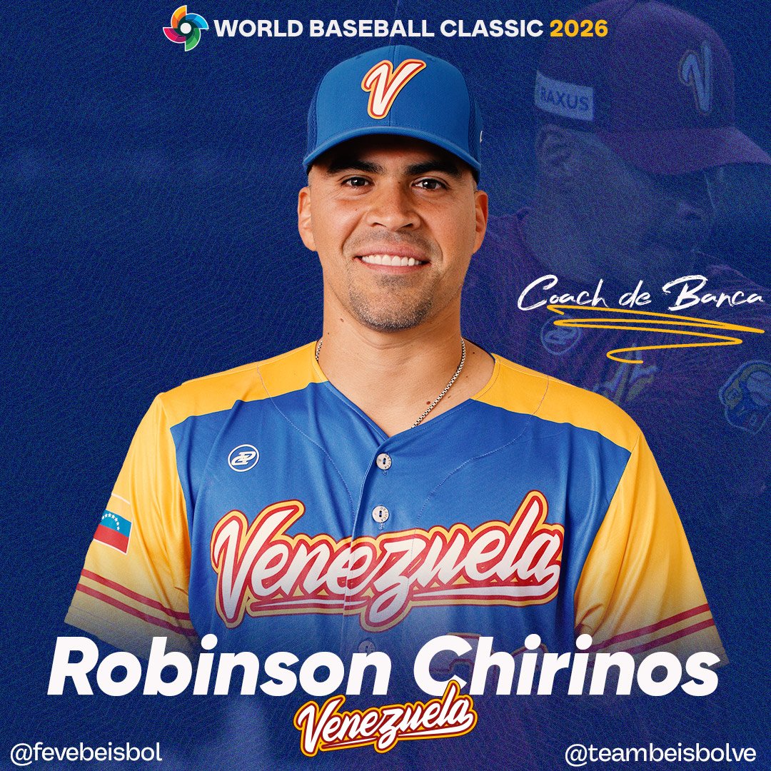 TeamBeisbolVe's tweet photo. #WBC2026
#ClásicoMundial2026

Conoce a los integrantes del cuerpo técnico de #Venezuela 🇻🇪 para el @wbcbaseball 2026 🌎

Asumen el reto y el compromiso de conducir al #TeamBeisbolVenezuela al objetivo, profesionales de primera

💻 https://t.co/N4W3BNOjbG

#LaQueNosVuelveLocos https://t.co/ewMXgqyUr1