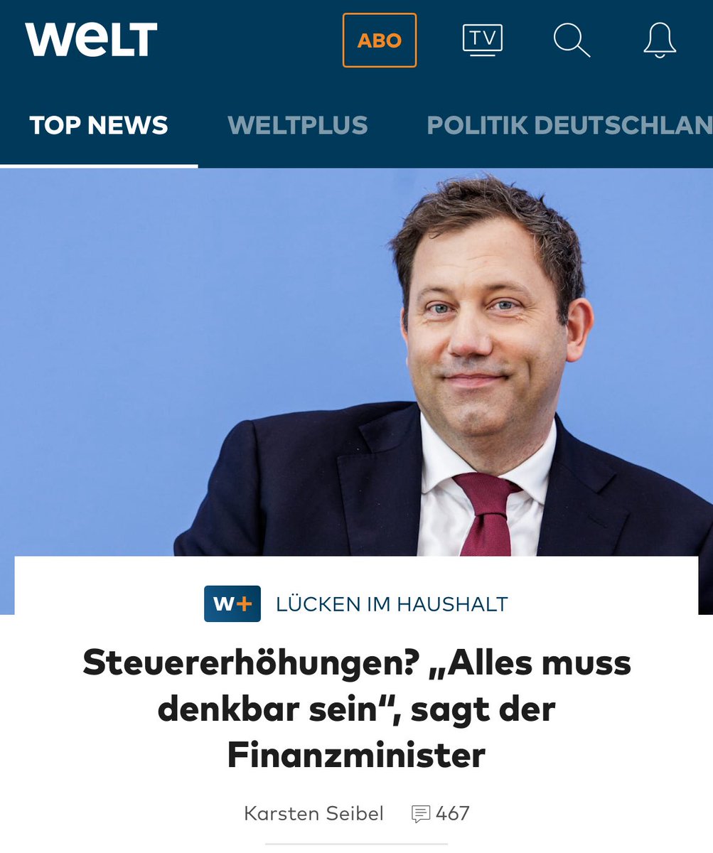 FreifrauvonFranken (@freifrauvonf) on Twitter photo Alles muss denkbar sein, <a href="/larsklingbeil/">Lars Klingbeil 🇪🇺</a>? Alles außer Sparen, oder?
Ich hätte dazu mindestens #551Fragen! Und, gibt's Antworten?
#Steuererhöhung Alles muss denkbar sein, <a href="/larsklingbeil/">Lars Klingbeil 🇪🇺</a>? Alles außer Sparen, oder?
Ich hätte dazu mindestens #551Fragen! Und, gibt's Antworten?
#Steuererhöhung