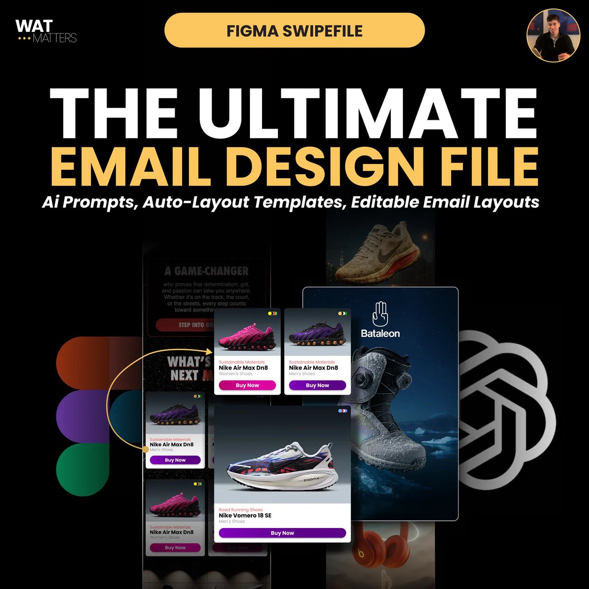 boldikohnken's tweet image. Gatekeeping is gay.

Today, I’m releasing our Ultimate Email Design File.

Including:
• 20+ AI prompts
• 35+ editable flow templates
• 10+ auto-layout templates PLUS a video on how to use them

It’s free for the next 48 hours.

Like &amp;amp; RT this post

Comment “ULTIMATE”

And I’ll…