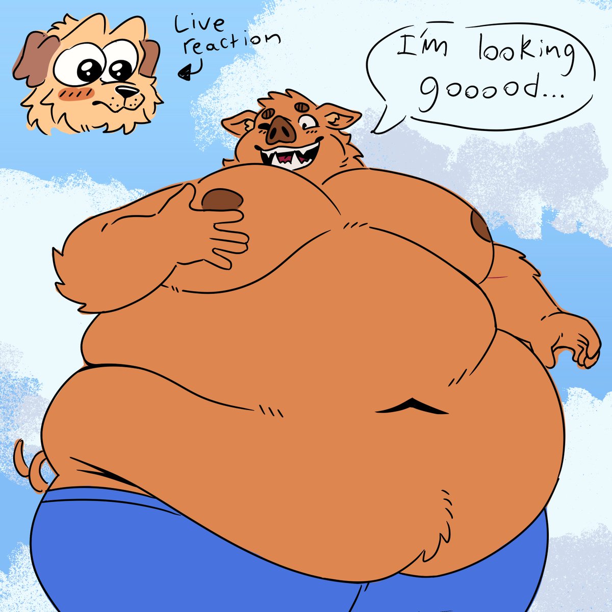 He kinda ate that up