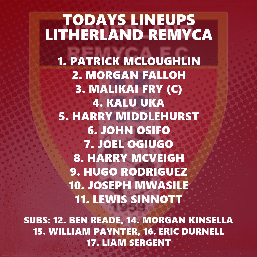 Litherland REMYCA FC (@remycautd) on Twitter photo Here’s how the Remy line up for tonight’s fixture v <a href="/CityofLpoolFC/">City of Liverpool FC</a> tonight at LSP Here’s how the Remy line up for tonight’s fixture v <a href="/CityofLpoolFC/">City of Liverpool FC</a> tonight at LSP