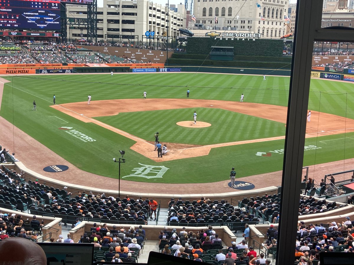 Office for the day. McKinstry vs. Saalfrank. Fort Wayne flavor in the Motor City!