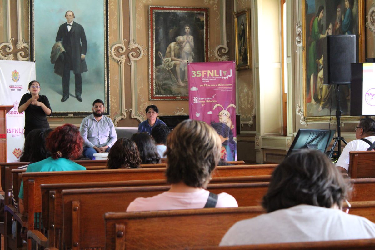 📚✨ En #35FNLIyJ, impulsamos la inclusión con la presentación de la "Guía de Cultura Sorda" y el diálogo científico con las nuevas revistas "La Ciencia y Pregones de Ciencia".

Consulta el programa completo aquí 
➡️ ivecnas.ddns.net:50194/admin/Doctos/2…. 

#Xalapa
