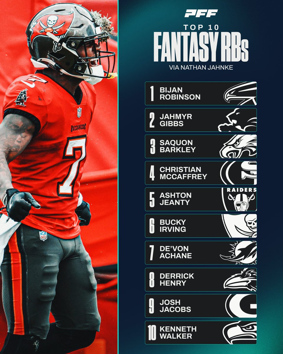 TOP 10 FANTASY RUNNING BACKS 🚀