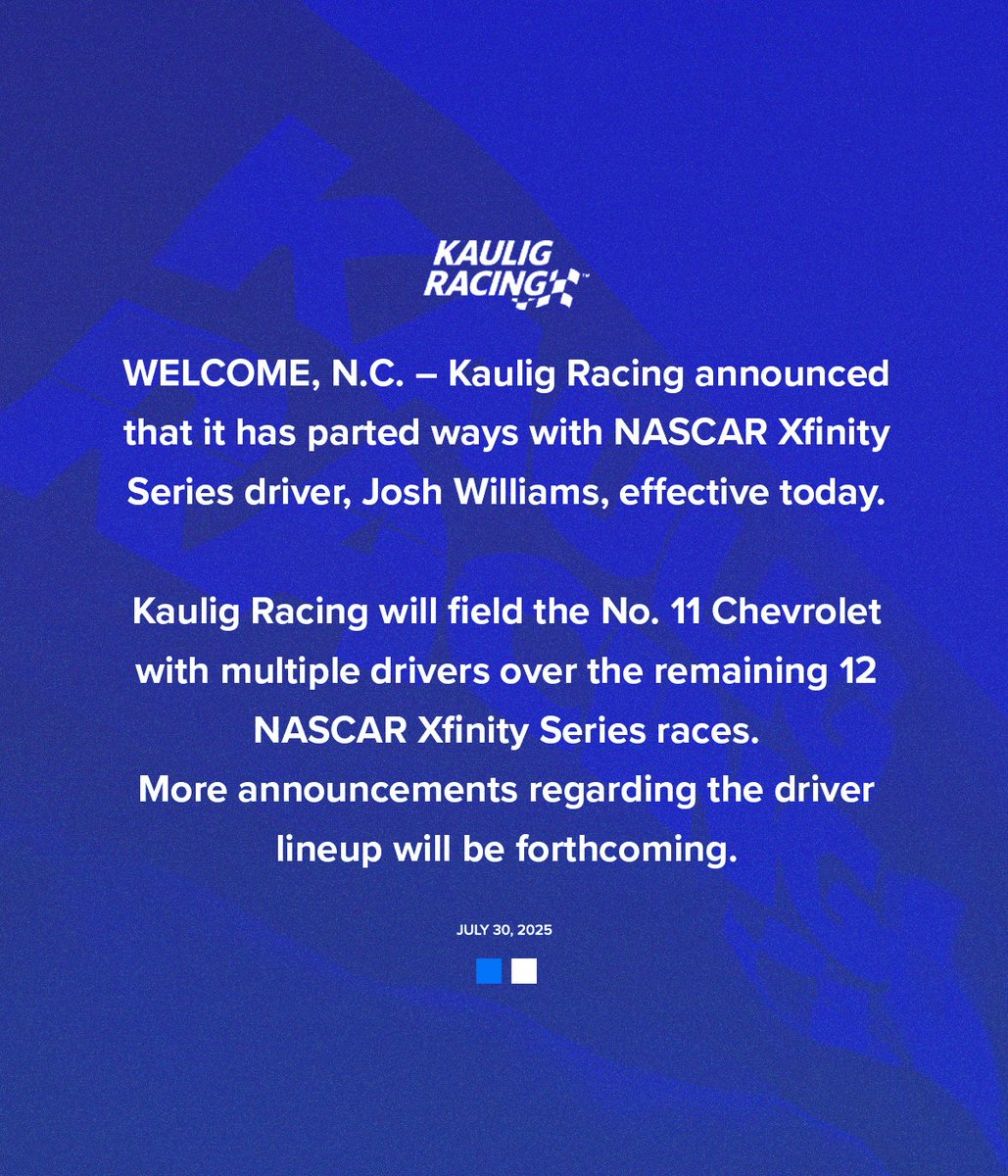 An update regarding the No. 11 Chevrolet: