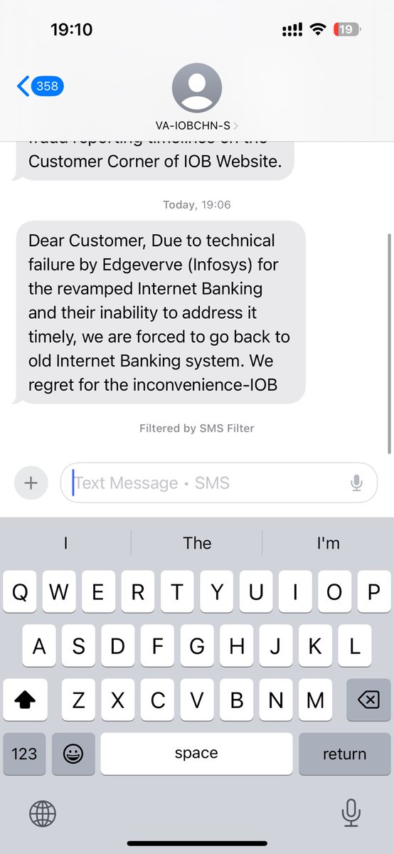 IOB Reverts to Old Internet Banking as Edgeverve (Infosys) Fails to Deliver, Leaving Customers Stranded with Unresolved Technical Glitches <a href="/IOBIndia/">Indian Overseas Bank</a>  <a href="/RBI/">ReserveBankOfIndia</a> <a href="/Infosys/">Infosys</a>