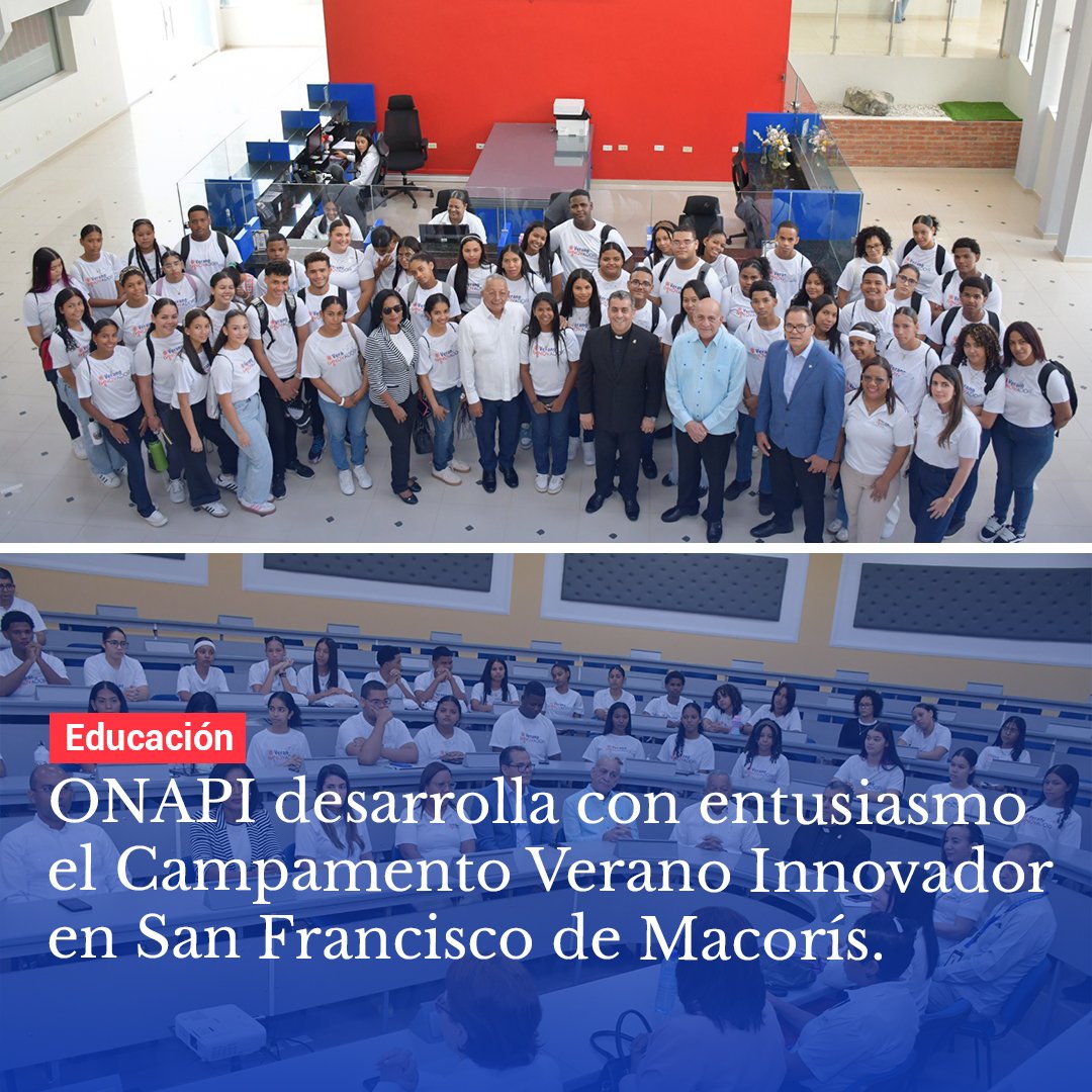 ONAPI desarrolla con entusiasmo el Campamento Verano Innovador en San Francisco de Macorís <a href="/OnapiRD/">ONAPI</a> 

👉🏻809.do/onapi-desarrol… 

#809do #EducacionRD #ONAPI #Campamento 
Todas las #Noticias ingresando en ➡️ 809 🇩🇴 #RD