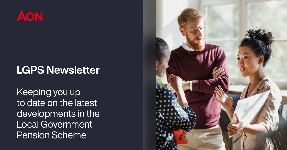 This month’s edition includes updates on our response to the Access and Fairness consultation, McCloud breach of law reporting, independent governance reviews, the latest developments on valuations, and much more.

📑aon.io/4l0S5ij