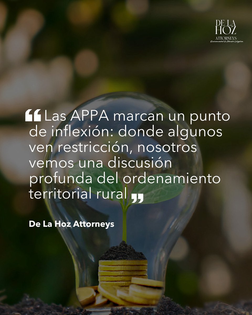 #hilo | 🌎 Las APPA marcan un punto de inflexión: donde algunos ven restricción, nosotros vemos una oportunidad para repensar el territorio con enfoque ambiental.