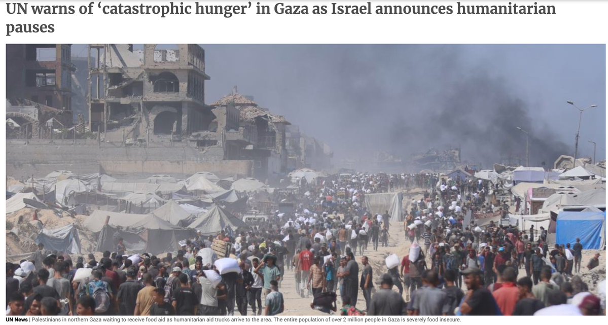 Starvation is one of the most harrowing ordeals an organism can endure. 

We've been reduced to watching men, women, and children suffer from hunger when food exists to sustain them. 

From Sudan, to Congo, to Gaza, and elsewhere, the despair is beyond comprehension.