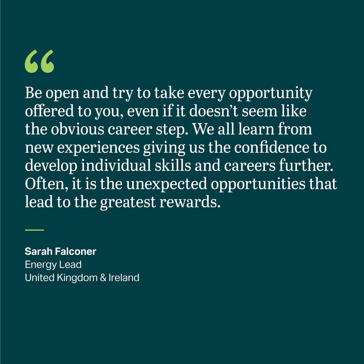 AECOM's tweet photo. Today’s #PeopleSpotlight features Sarah Falconer, United Kingdom &amp; Ireland Energy Lead from our Environment and Sustainability team.

Learn more about how Sarah is delivering major #energy projects, from hydrogen power developments to onshore wind farms.