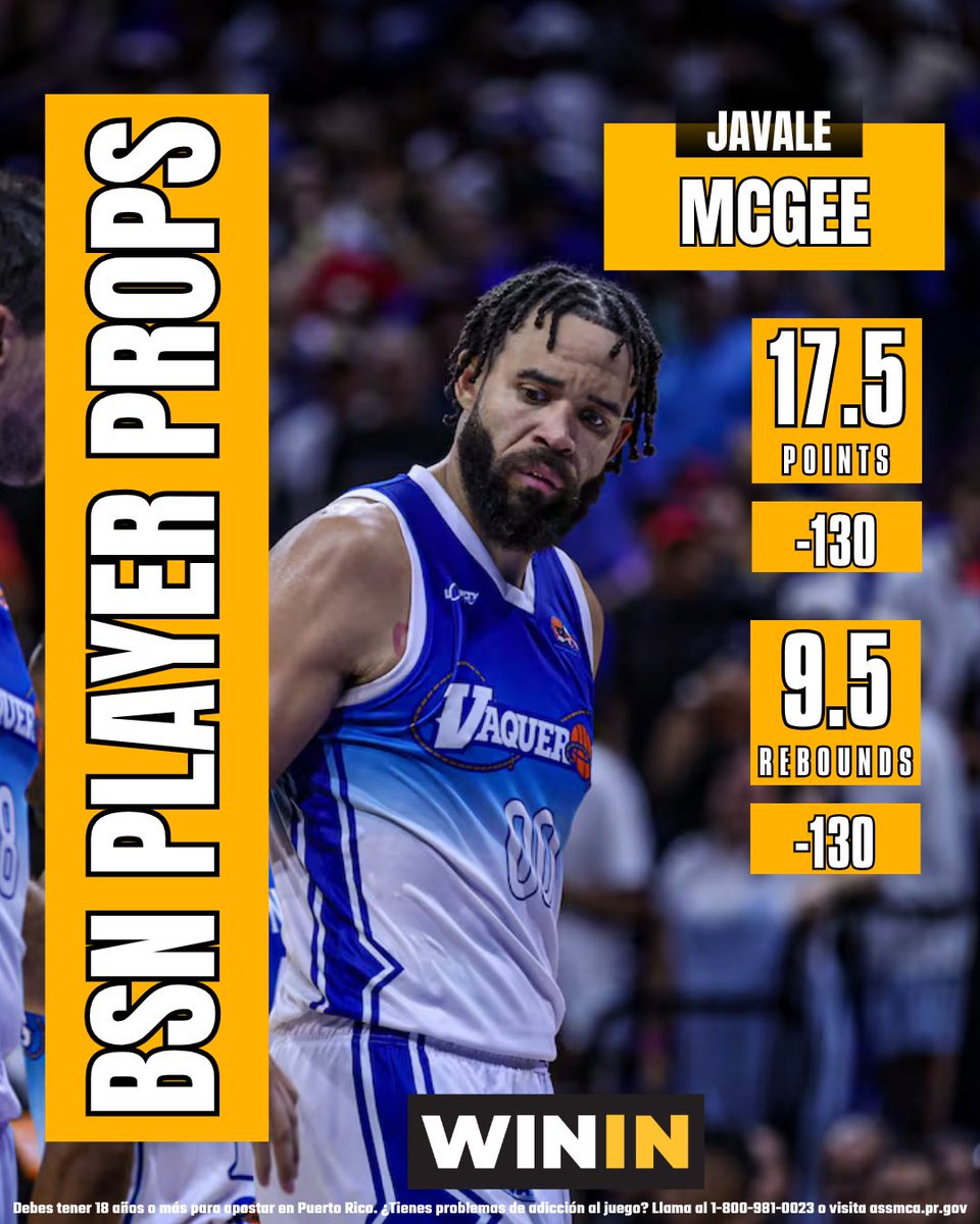 Estos son algunos de los Player Props que tenemos disponibles para el 7mo juego de la Final de Conferencia entre Vaqueros de Bayamón 🆚 Cangrejeros de Santurce🔥

Para acceder a estos y a los restantes 👉🏼 ve el APP de WININ📲
✅ Presiona el icono de BSN 🇵🇷
✅ Selecciona el