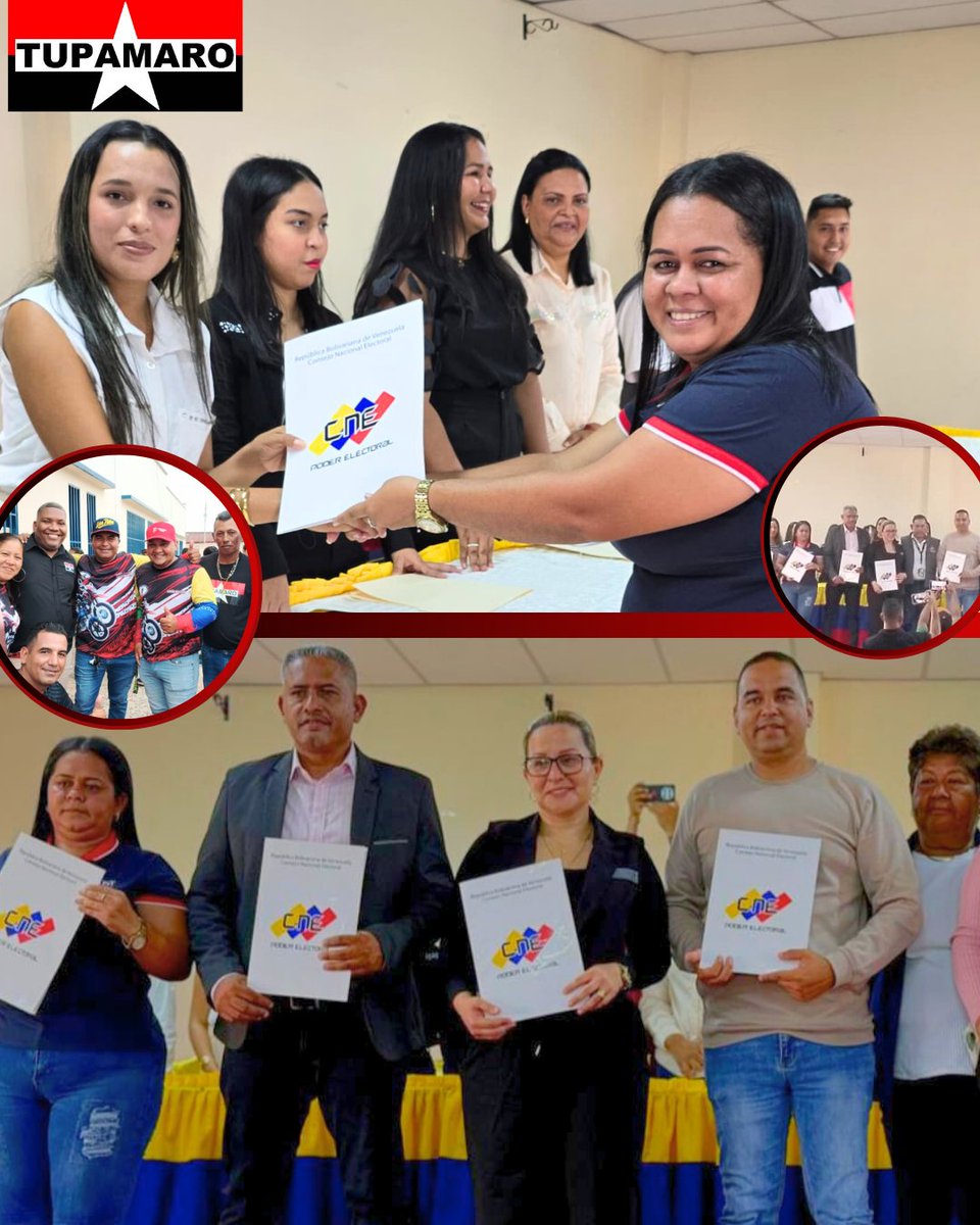 📌 En el municipio Aragua, estado Anzoátegui, celebramos la proclamación oficial de nuestra camarada María Pinto, como concejal electa, ante el CNE.

#TupamaroEjemploDeLucha
#ComunaONada