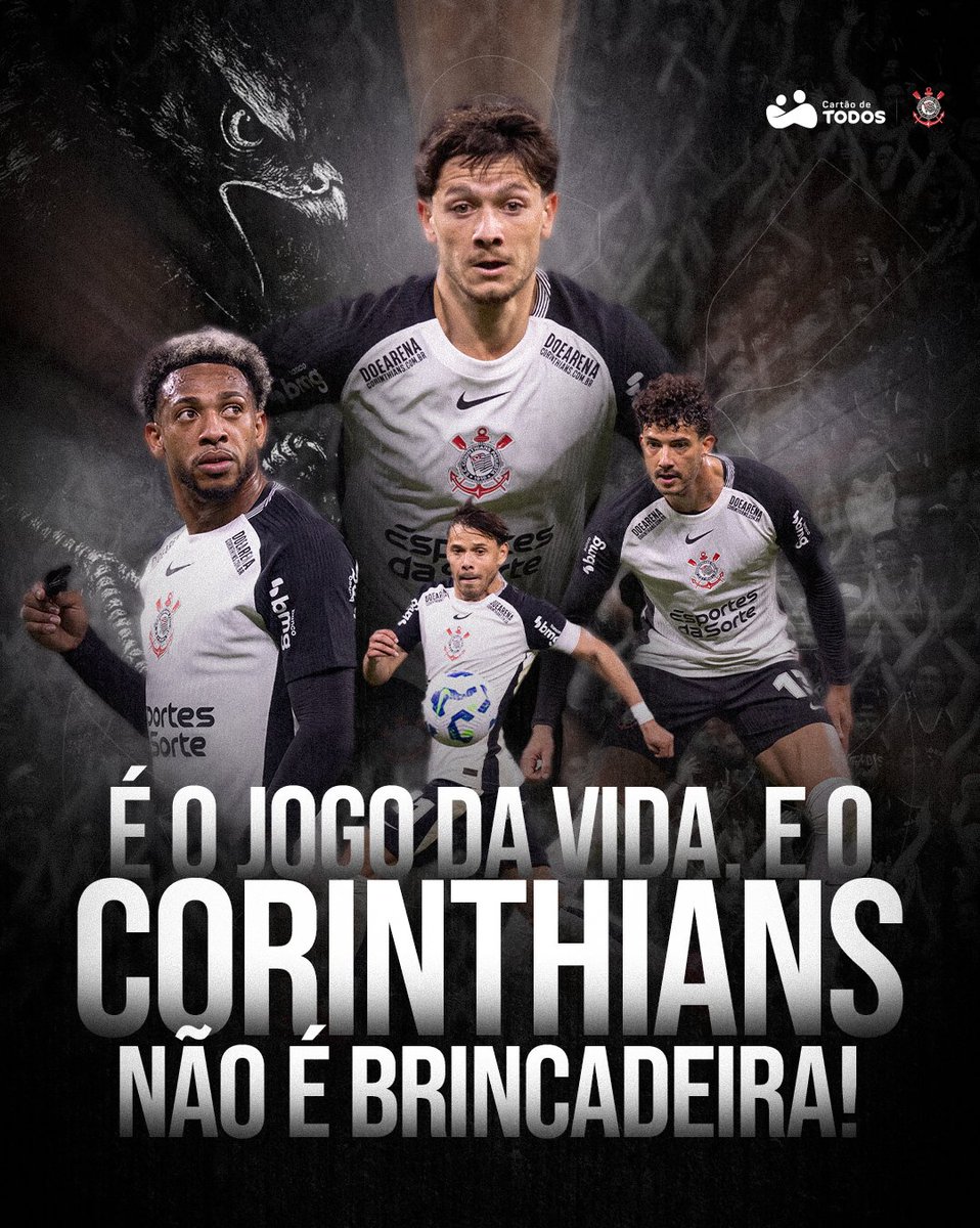 Dia de Corinthians na Copa Nacional!

E, quando é clássico, é ainda mais importante. É jogo da vida!

Vai, Corinthians! 🏴🏳

#TODOSPorTiCorinthians #JuntosTorcemosMais #VaiCorinthians