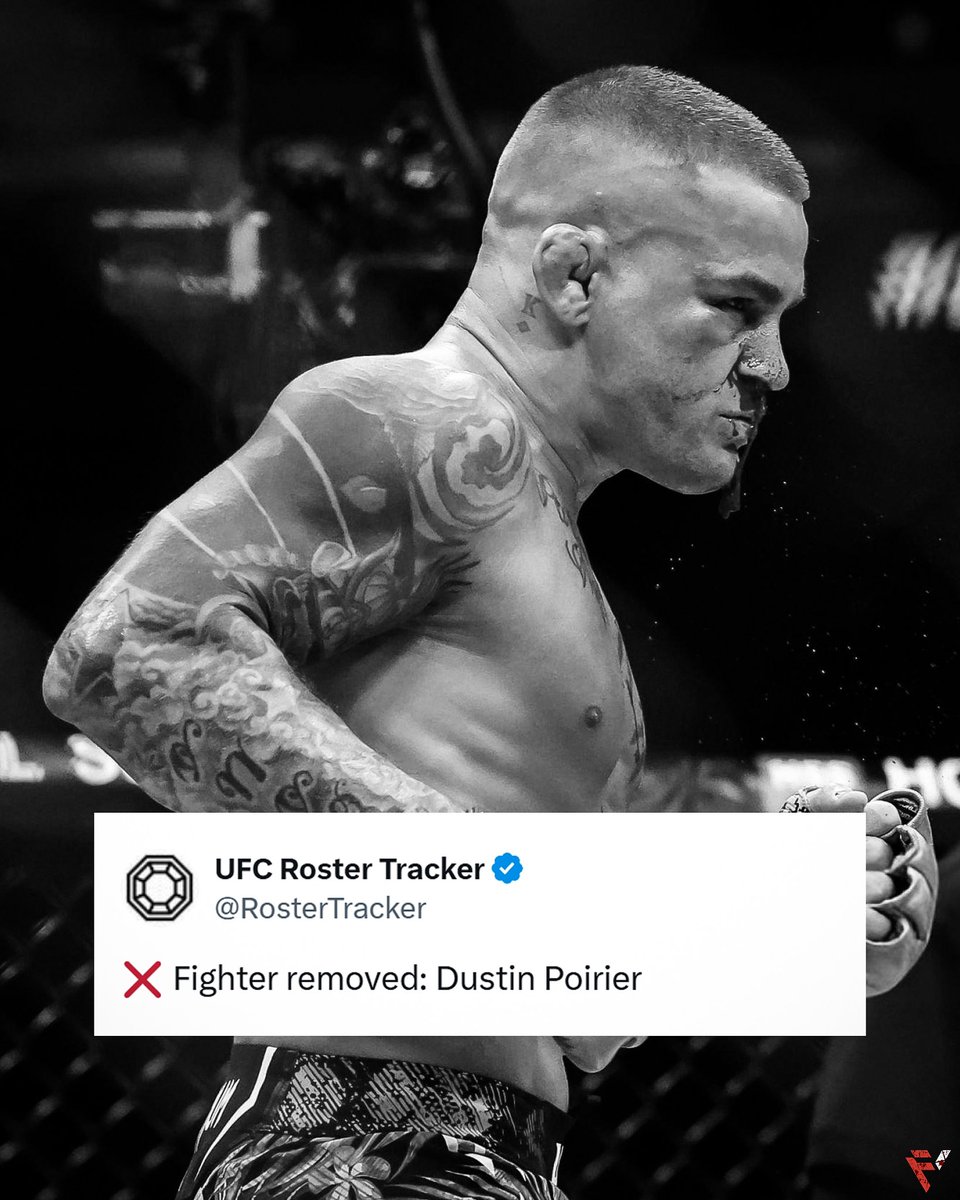 Full_Violence's tweet photo. It’s official. For the first time in 14 years, Dustin is no longer an active UFC fighter 🥀

(via @RosterTracker) https://t.co/uW7dMPq9zy