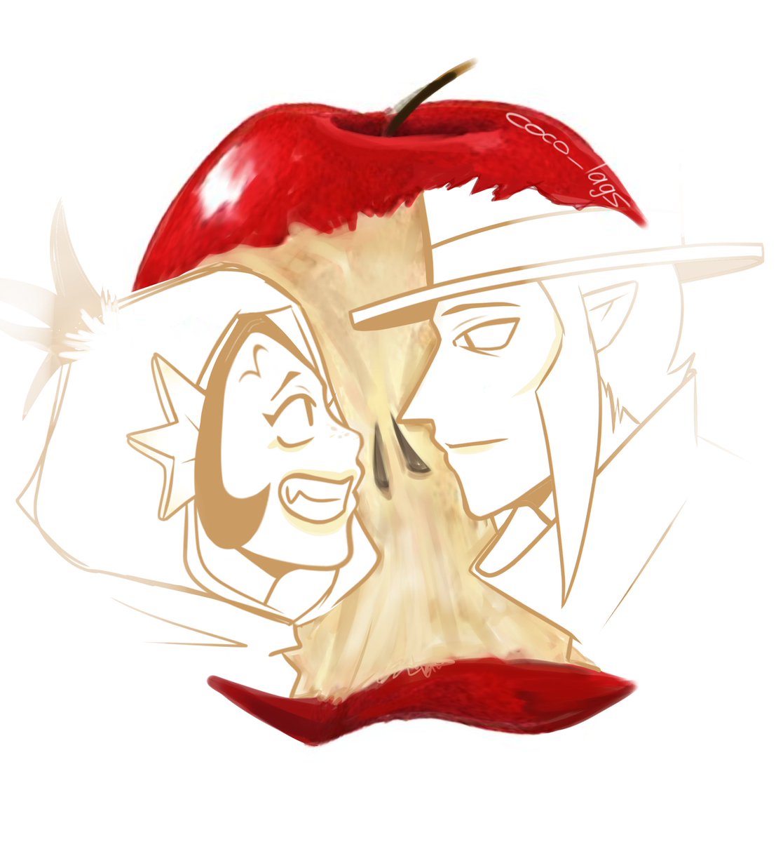 coco_lags's tweet image. Apple trend ig 🍎

#BrawlStarsArt #appletrend #mortisxwillow #willowxmortis