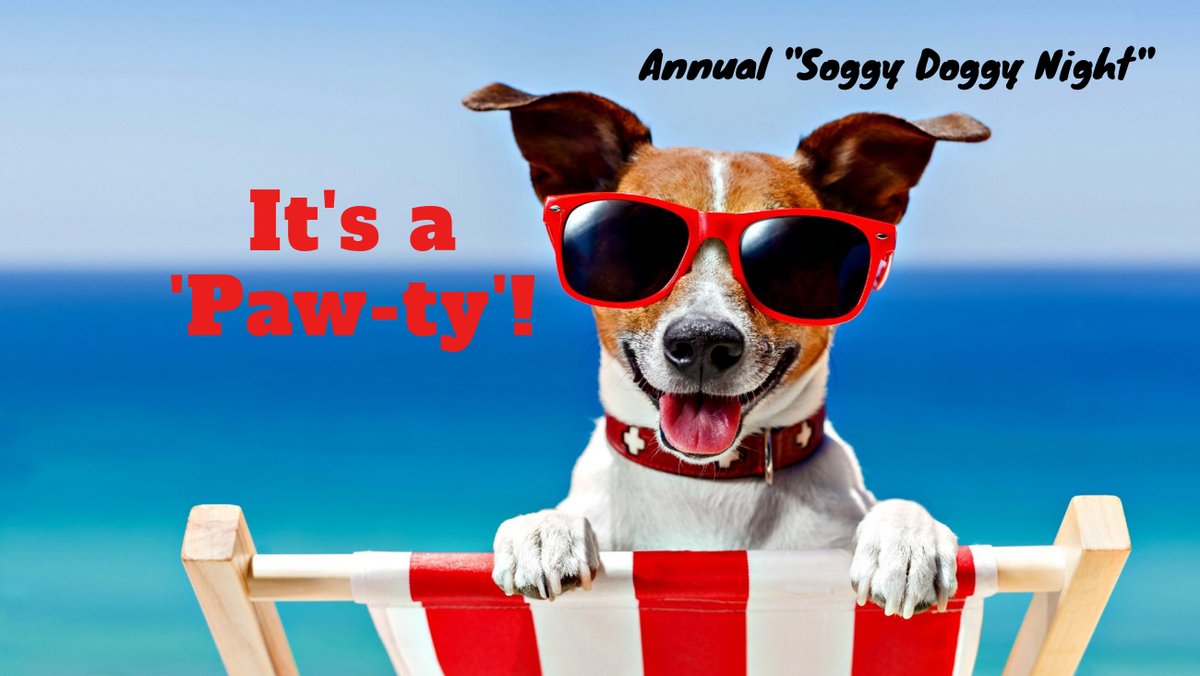 Every dog has its day!...and that day is Monday, August 11th!  Join us for our annual 'Soggy Doggy Swim' at the Aquatic Center from 6:00pm-7:30pm.  Visit wahooparksandrec.com for complete event details.
