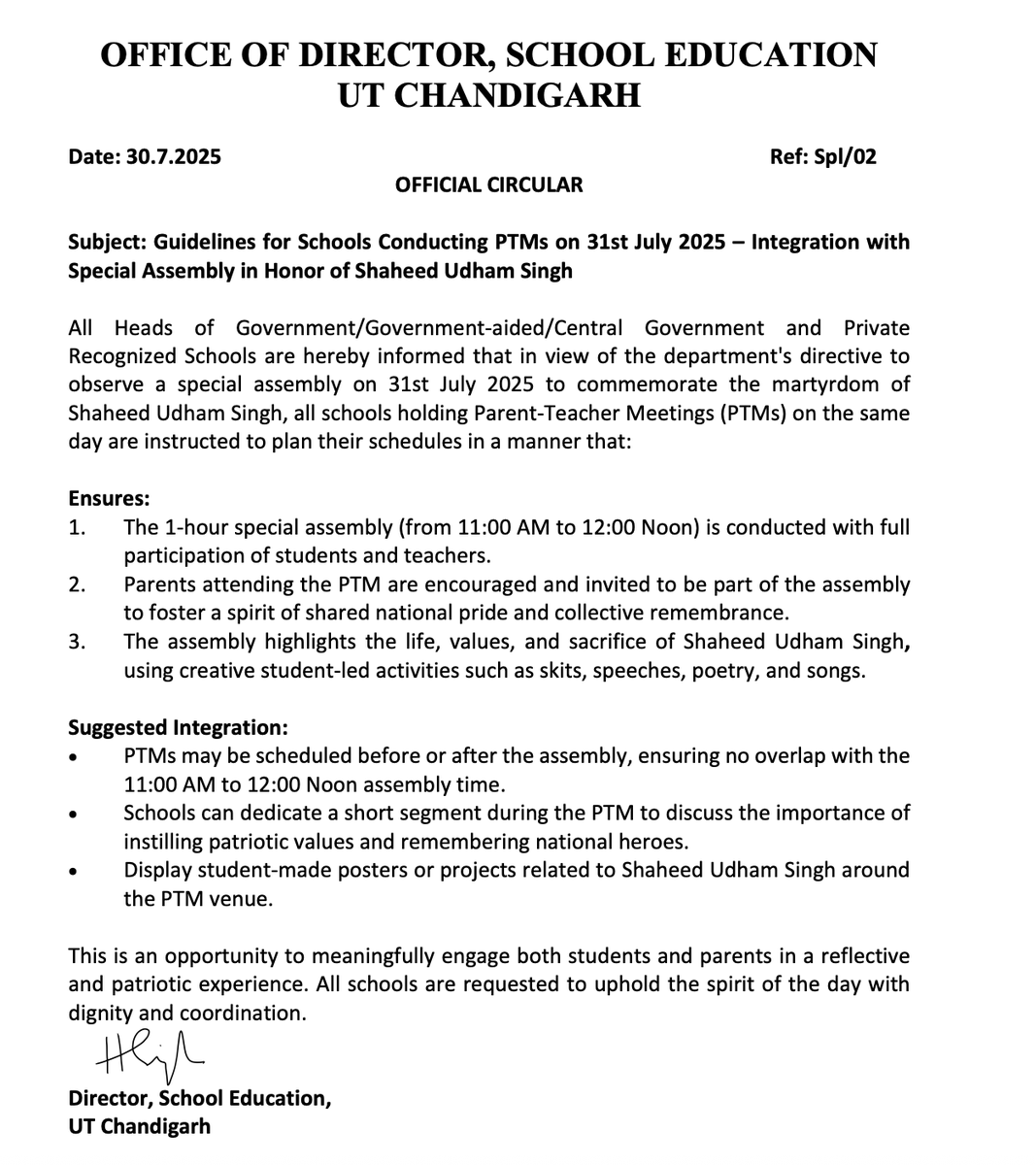 Department of School Education, Chandigarh tweet media
