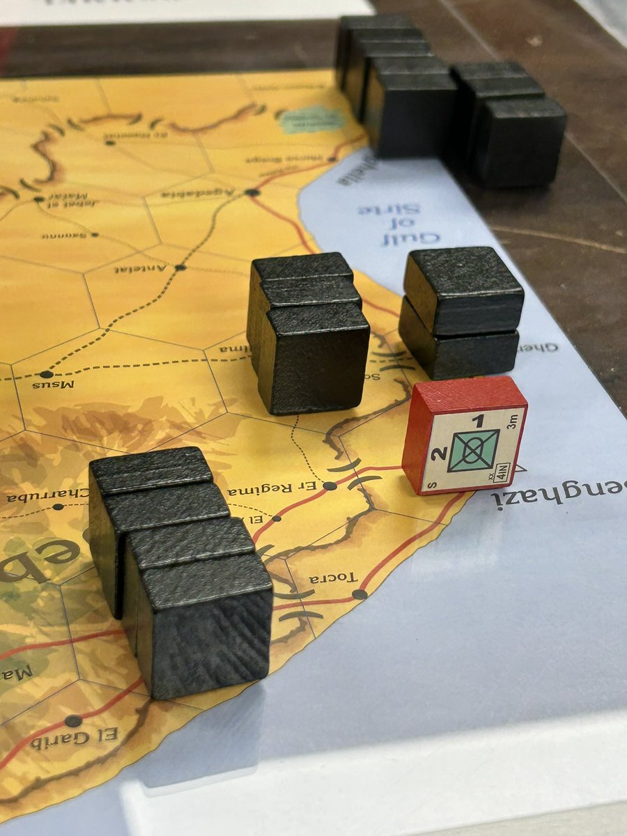 Got to play “Rommel in the Desert” for the first time since 2012.
Love that game: my favorite operational game on North Africa/WWII.