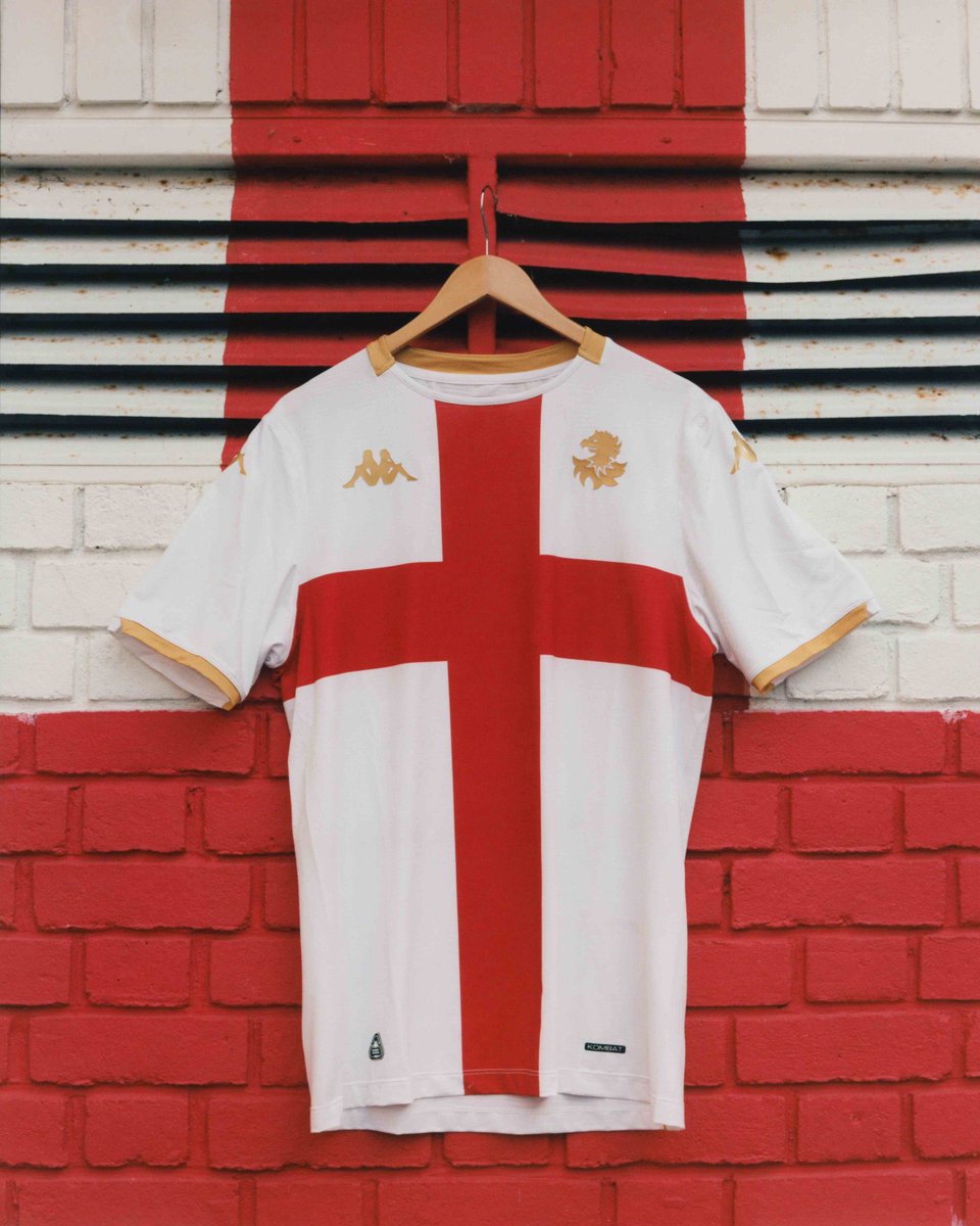 Genoa’s new shirt has been released and it features a St George’s flag, celebrating the club's roots that the club were founded by Englishmen.

Shirt of the season? 

😍🏴󠁧󠁢󠁥󠁮󠁧󠁿