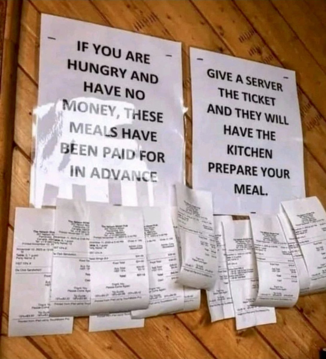 A man walks into a coffee shop &amp; quietly asks,  "Do you have a coffee hanging?"

The barista nods &amp; hands him a cup.  No questions asked.

It started with a simple idea in Naples.  Buy an extra coffee for someone who can't afford one.

A hanging coffee.

Paid in advance.  Given