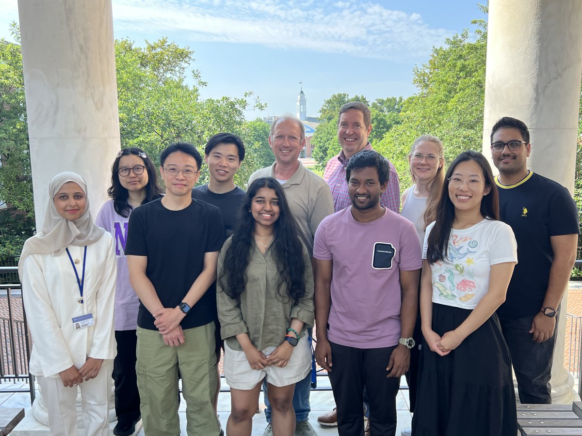 Summer vibes and science! Grateful to work with this amazing team on polymers and composite materials at JHU. Big things ahead! #MaterialsScience #Polymers #Composites #JHUMaterials