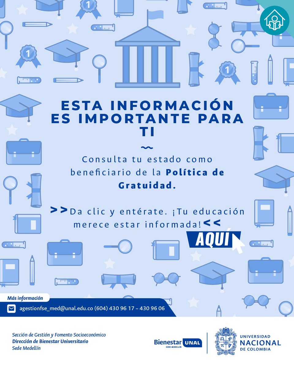 #SomosFomento | 🎓📢 ¡Esta información es importante para ti!
Haz clic en el enlace y entérate 👇🏾
bienestar.unal.edu.co/fileadmin/user…