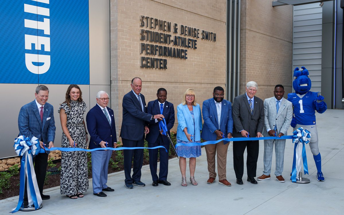 Middle Tennessee Athletics (@mtathletics) on Twitter photo With a special ribbon cutting ceremony featuring an overflowing crowd this morning, the ๐๐ญ๐๐ฉ๐ก๐๐ง ๐๐ง๐ ๐๐๐ง๐ข๐ฌ๐ ๐๐ฆ๐ข๐ญ๐ก ๐๐ญ๐ฎ๐๐๐ง๐ญ-๐๐ญ๐ก๐ฅ๐๐ญ๐ ๐๐๐ซ๐๐จ๐ซ๐ฆ๐๐ง๐๐ ๐๐๐ง๐ญ๐๐ซ is now open! ๐
๐ฐ goblueraiders.co/SAPC
#BuildBlue With a special ribbon cutting ceremony featuring an overflowing crowd this morning, the ๐๐ญ๐๐ฉ๐ก๐๐ง ๐๐ง๐ ๐๐๐ง๐ข๐ฌ๐ ๐๐ฆ๐ข๐ญ๐ก ๐๐ญ๐ฎ๐๐๐ง๐ญ-๐๐ญ๐ก๐ฅ๐๐ญ๐ ๐๐๐ซ๐๐จ๐ซ๐ฆ๐๐ง๐๐ ๐๐๐ง๐ญ๐๐ซ is now open! ๐
๐ฐ goblueraiders.co/SAPC
#BuildBlue