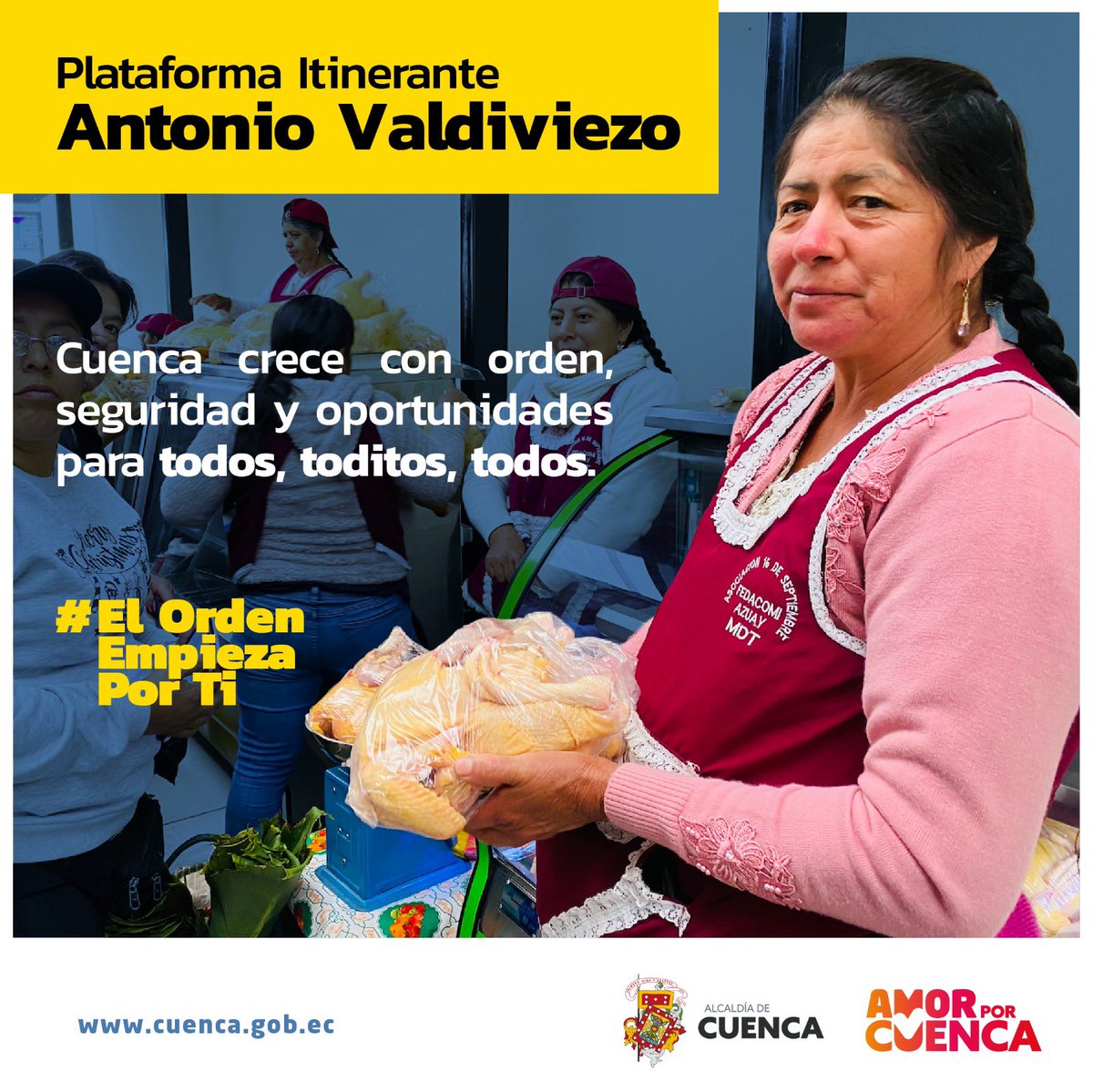Dirección Mercados (@mercados_cuenca) on Twitter photo En la Plataforma Valdiviezo encuentras #TodoToditoEnUnSoloLugar a los mejores precios. 🥬🌽🌶️🫒🍉
Compra solo en lugares autorizados, #ElOrdenEmpiezaPorTi. 👩🏻🌾🧑🏻🌾
#MercadosCuenca
<a href="/czamoramatute/">Cristian Zamora M</a>
<a href="/MunicipioCuenca/">Municipio Cuenca</a> En la Plataforma Valdiviezo encuentras #TodoToditoEnUnSoloLugar a los mejores precios. 🥬🌽🌶️🫒🍉
Compra solo en lugares autorizados, #ElOrdenEmpiezaPorTi. 👩🏻🌾🧑🏻🌾
#MercadosCuenca
<a href="/czamoramatute/">Cristian Zamora M</a>
<a href="/MunicipioCuenca/">Municipio Cuenca</a>