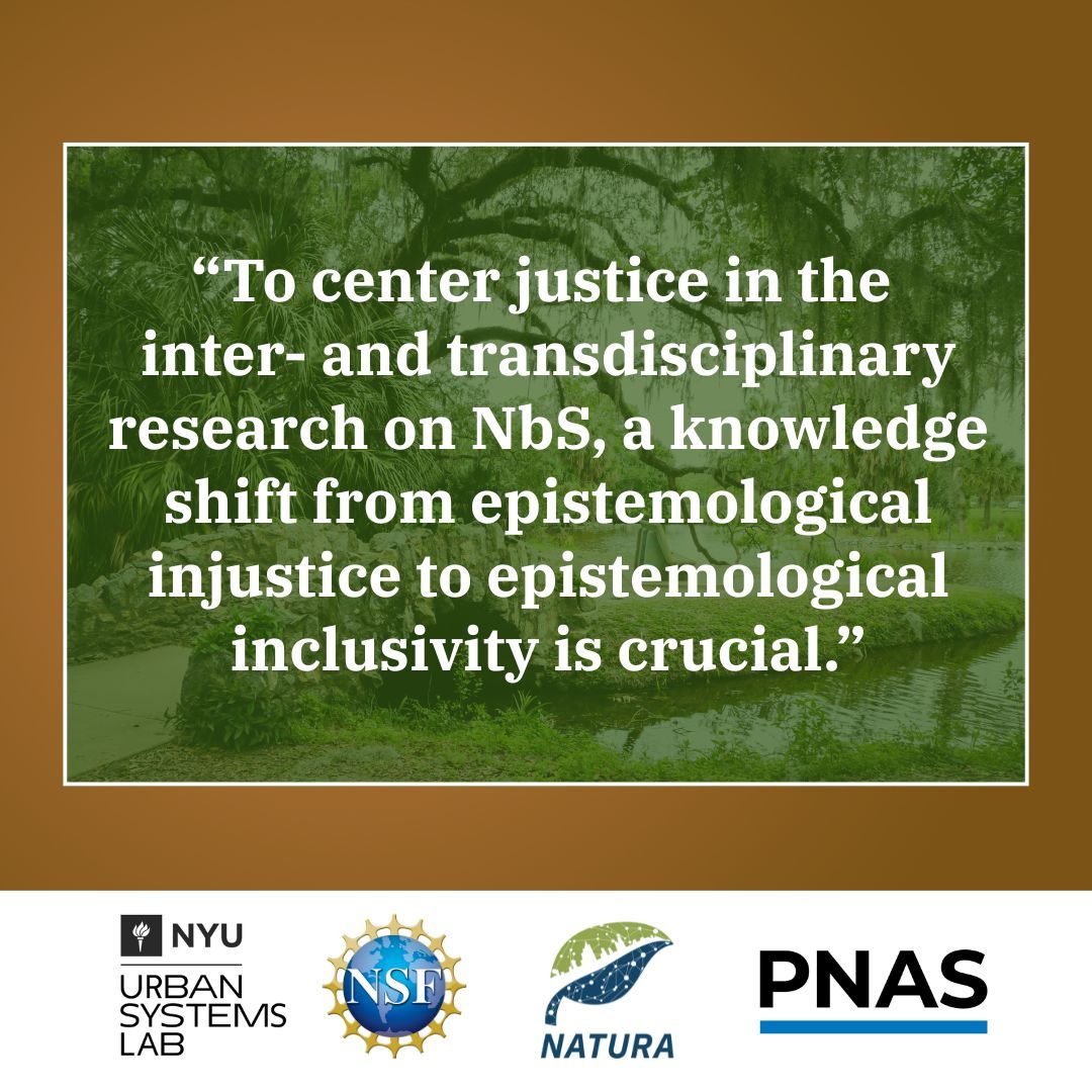 Urban Systems Lab (@usl_nyc) on Twitter photo 🌿 New in <a href="/theNASciences/">National Academy of Sciences</a> special issue: <a href="/NFrantzeskaki/">Niki Frantzeskaki</a> , <a href="/KatinkaWijsman/">Dr. Katinka Wijsman</a> , Nadja Kabisch, and @timon_mcphearson explore how #NatureBasedSolutions can support just urban transformations.
🔗 buff.ly/1eEhcBx
#NbS #UrbanJustice #PNAS #UrbanSustainability 🌿 New in <a href="/theNASciences/">National Academy of Sciences</a> special issue: <a href="/NFrantzeskaki/">Niki Frantzeskaki</a> , <a href="/KatinkaWijsman/">Dr. Katinka Wijsman</a> , Nadja Kabisch, and @timon_mcphearson explore how #NatureBasedSolutions can support just urban transformations.
🔗 buff.ly/1eEhcBx
#NbS #UrbanJustice #PNAS #UrbanSustainability