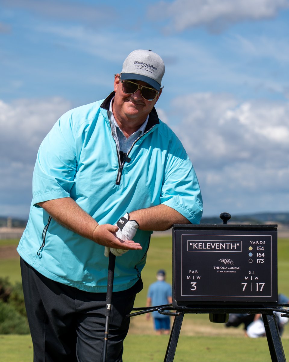 TheHomeofGolf's tweet image. Tackling the famous Par-3 'Keleventh'

The Office's Brian Baumgartner took on the Old Course today as part of the 2025 @TravisMathew Ambassador Summit. The 11th tee box had to be updated accordingly. 

#StAndrews #HomeOfGolf #TheOffice