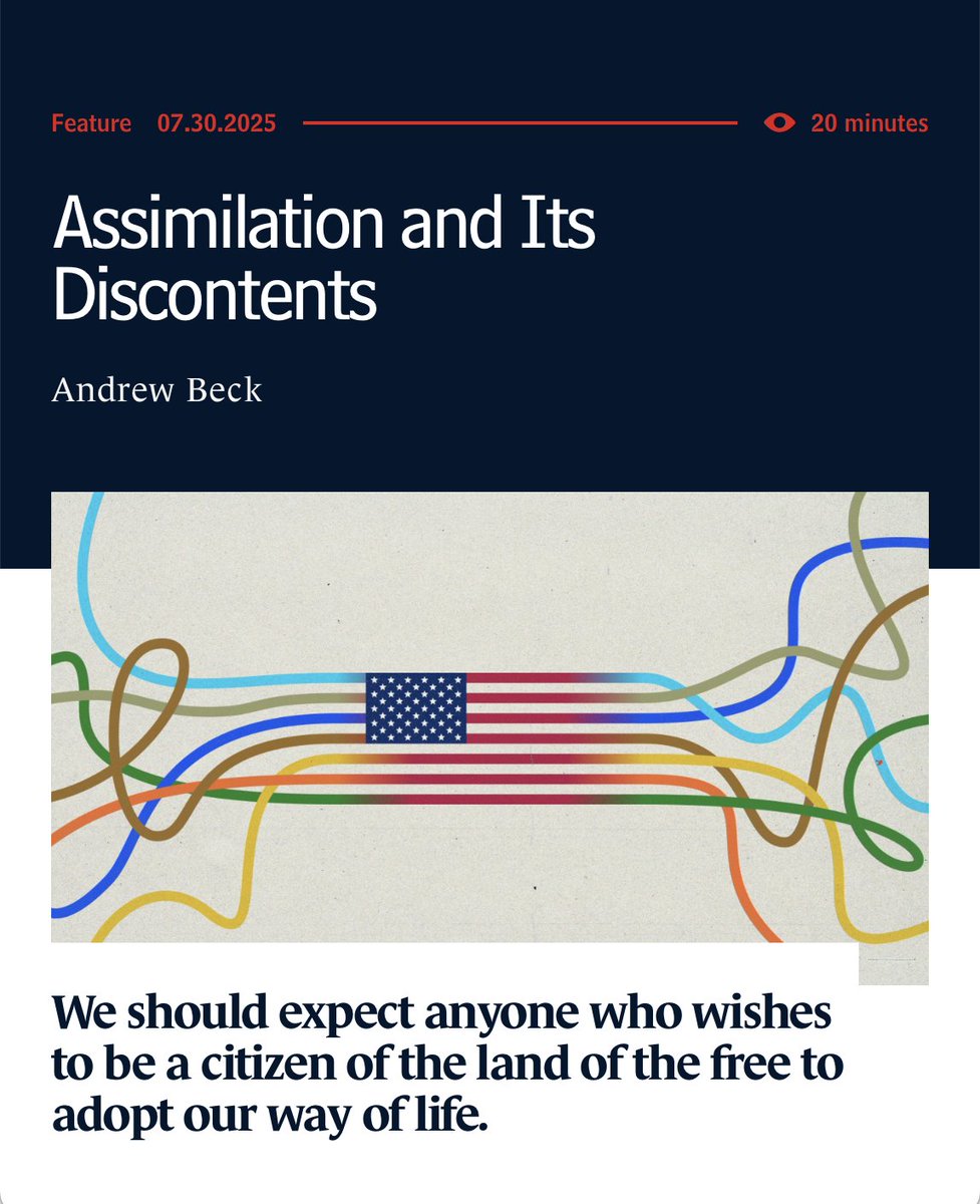 Now live: my latest essay—and I think the most important. The responses to <a href="/JDVance/">JD Vance</a>'s speech at Claremont, the giant Hindu idol in Texas, and the increasingly obvious signs of dysfunction in America reveal a fault line in our civic life: we are divided culturally—and the divide