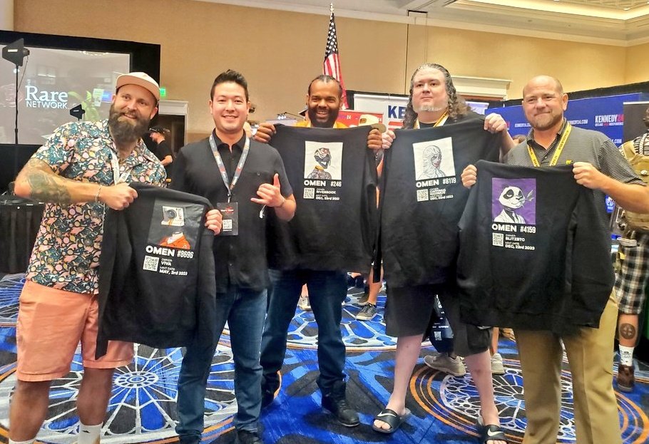 VivaLaCoin (@vivalacoinbtc) on Twitter photo My <a href="/Omen4Omen/">OMEN</a> shoutout of the day are these legends right here 👏🔥
Some of the bedrock of our community in <a href="/RockHomestead/">RiverRock</a> <a href="/caffinusmaximus/">Caffinus Maximus</a> & <a href="/BlitzBTC/">BTCBK$-07 🩸🟧</a>, alongside the amazing friends & teams at <a href="/Cryptochipsio/">Cryptochips</a>, <a href="/NFTCollector/">King David</a> & <a href="/gUbGuuB/">Michael Yagi</a>, who not only create incredible merch, but My <a href="/Omen4Omen/">OMEN</a> shoutout of the day are these legends right here 👏🔥
Some of the bedrock of our community in <a href="/RockHomestead/">RiverRock</a> <a href="/caffinusmaximus/">Caffinus Maximus</a> & <a href="/BlitzBTC/">BTCBK$-07 🩸🟧</a>, alongside the amazing friends & teams at <a href="/Cryptochipsio/">Cryptochips</a>, <a href="/NFTCollector/">King David</a> & <a href="/gUbGuuB/">Michael Yagi</a>, who not only create incredible merch, but