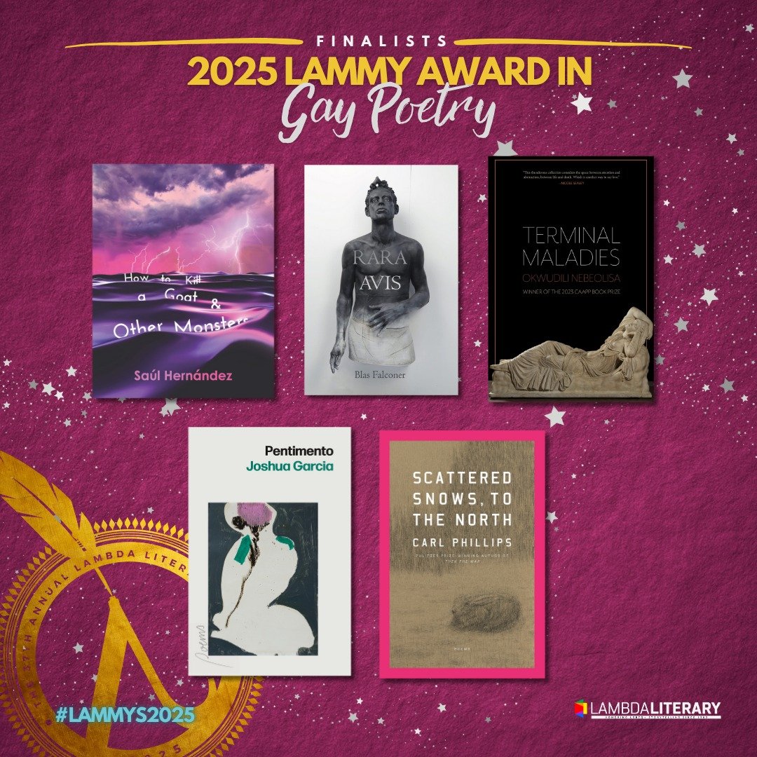 Nebeolisa Okwudili (@nebeolisao) on Twitter photo I feel so honored to see that Terminal Maladies is a finalist for the <a href="/LambdaLiterary/">Lambda Literary is on Bluesky</a> Awards. My sincere gratitude to the judges, to my publisher, <a href="/AutumnHousePrs/">Autumn House Press</a> . To be in the midst of these brilliant poets will always be a reminding validation I feel so honored to see that Terminal Maladies is a finalist for the <a href="/LambdaLiterary/">Lambda Literary is on Bluesky</a> Awards. My sincere gratitude to the judges, to my publisher, <a href="/AutumnHousePrs/">Autumn House Press</a> . To be in the midst of these brilliant poets will always be a reminding validation