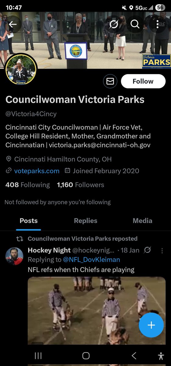 Sean ๐บ๐ธโ๏ธ (@doc_1029) on Twitter photo She is racist and thinks white people deserved to be beat in Cincinnati. She is a "public figure"... Make her famous <a href="/Victoria4Cincy/">Councilwoman Victoria Parks</a> She is racist and thinks white people deserved to be beat in Cincinnati. She is a "public figure"... Make her famous <a href="/Victoria4Cincy/">Councilwoman Victoria Parks</a>