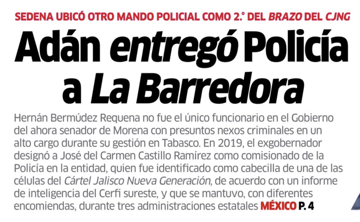 Le siguen saliendo los trapitos al sol al 'poderoso' Senador <a href="/adan_augusto/">Adán Augusto López H</a>.