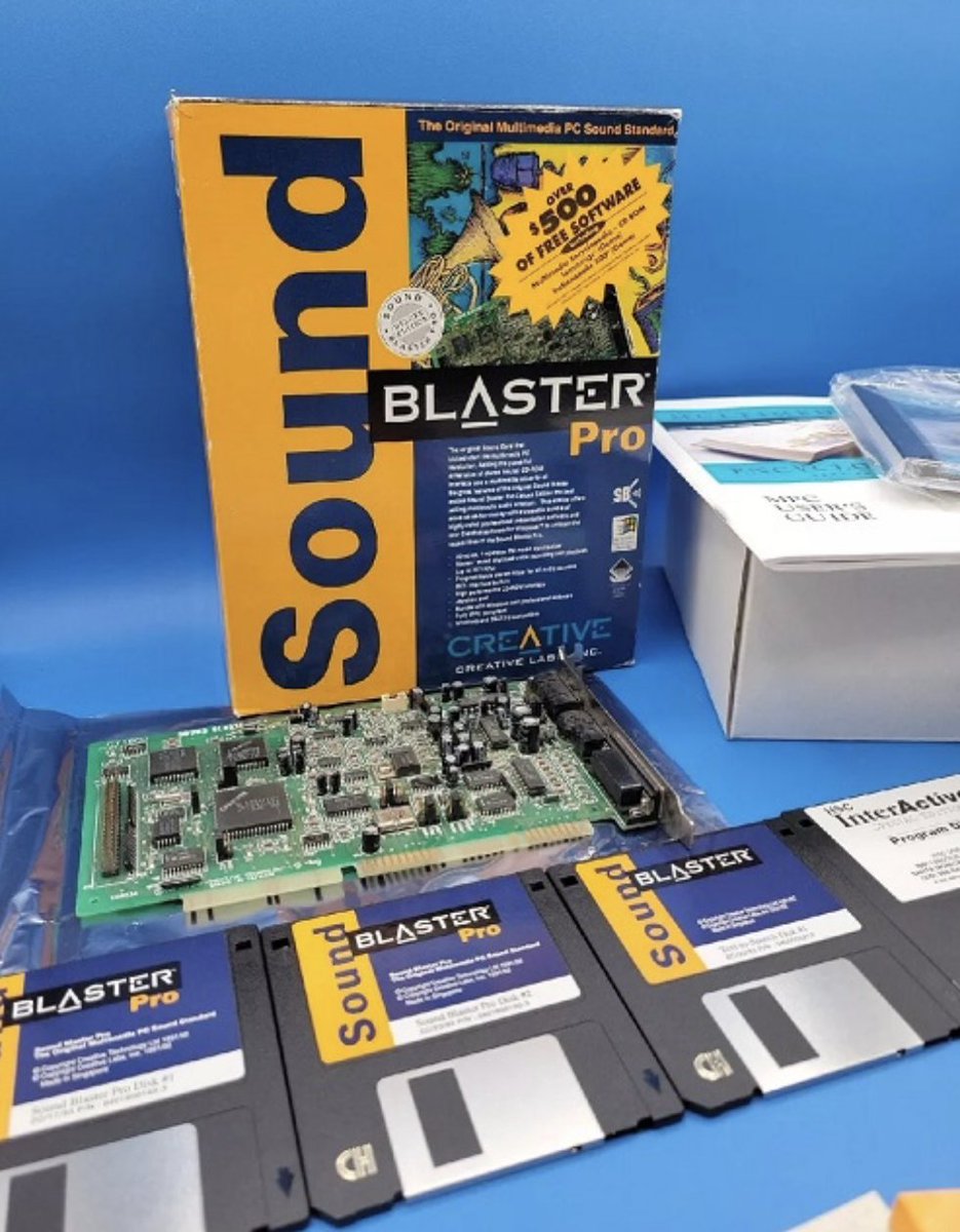 FGrau's tweet image. Quins records!! Sound Blaster Pro 📢
Tot i que la meva primera targeta de so fou una canadenca AdLib 👌🙂
teknoplof.com/2025/07/29/sou… #retrogeek