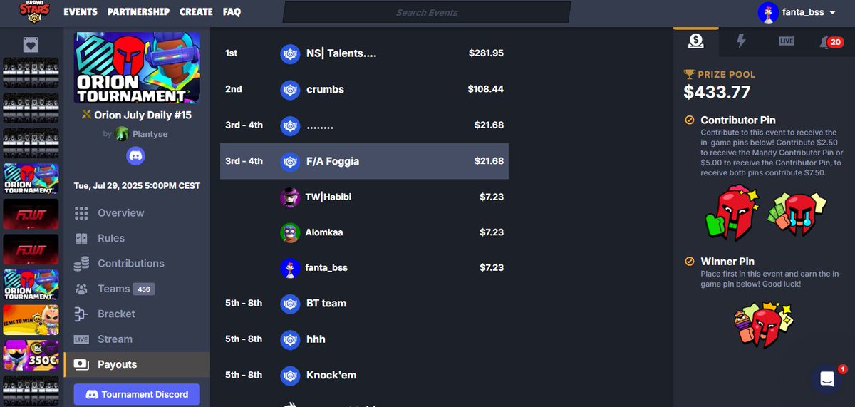 Lose in semis with <a href="/Habigoat/">TW_Habibi</a> <a href="/AlomkaaD/">Alomkaa</a> vs <a href="/Psychokid_BS/">Psychokid</a> <a href="/Buzkonbp/">Buzko_bs</a> and arthur